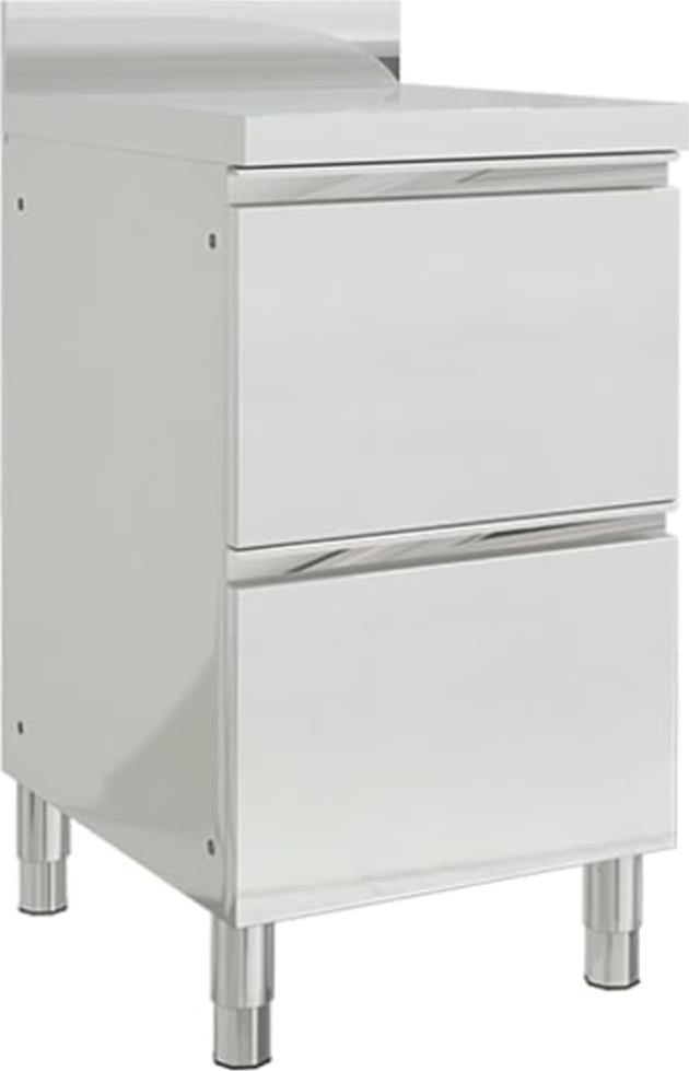 vidaXL Szafka gastronomiczna z 2 szufladami, stal nierdzewna