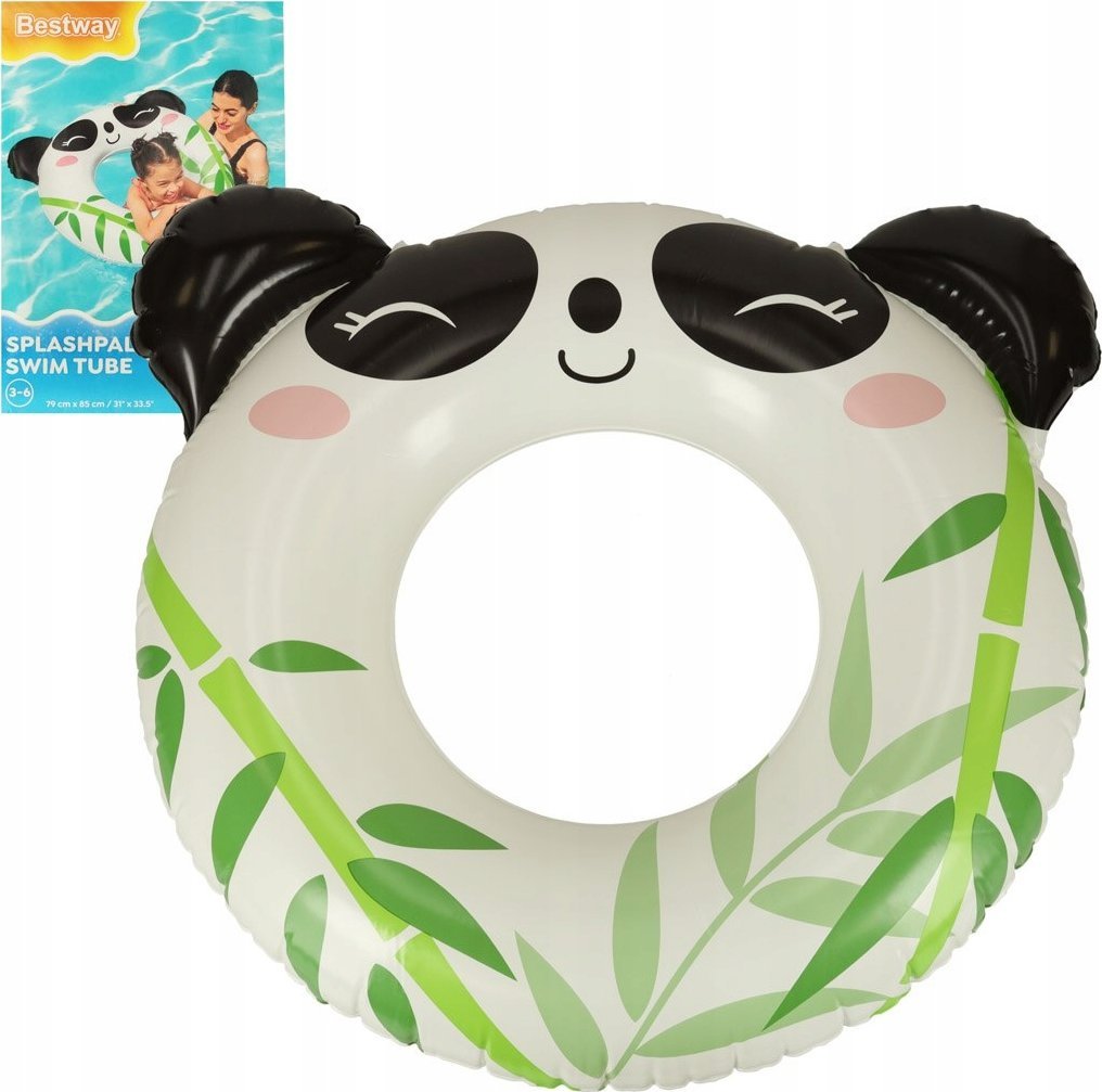 Bestway BESTWAY 36351 Kółko do pływania koło dmuchane panda 3-6lat 60kg