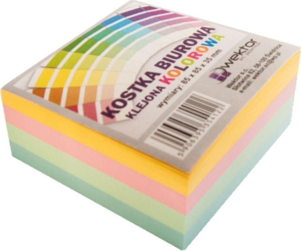 Wektor Kostka klejona kolor 85x85mm 3.5cm