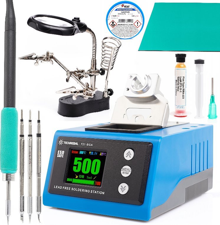 Stacja Lutownicza KSGER T21-BGA 180W na Groty T245 Akcesoria do Lutowania