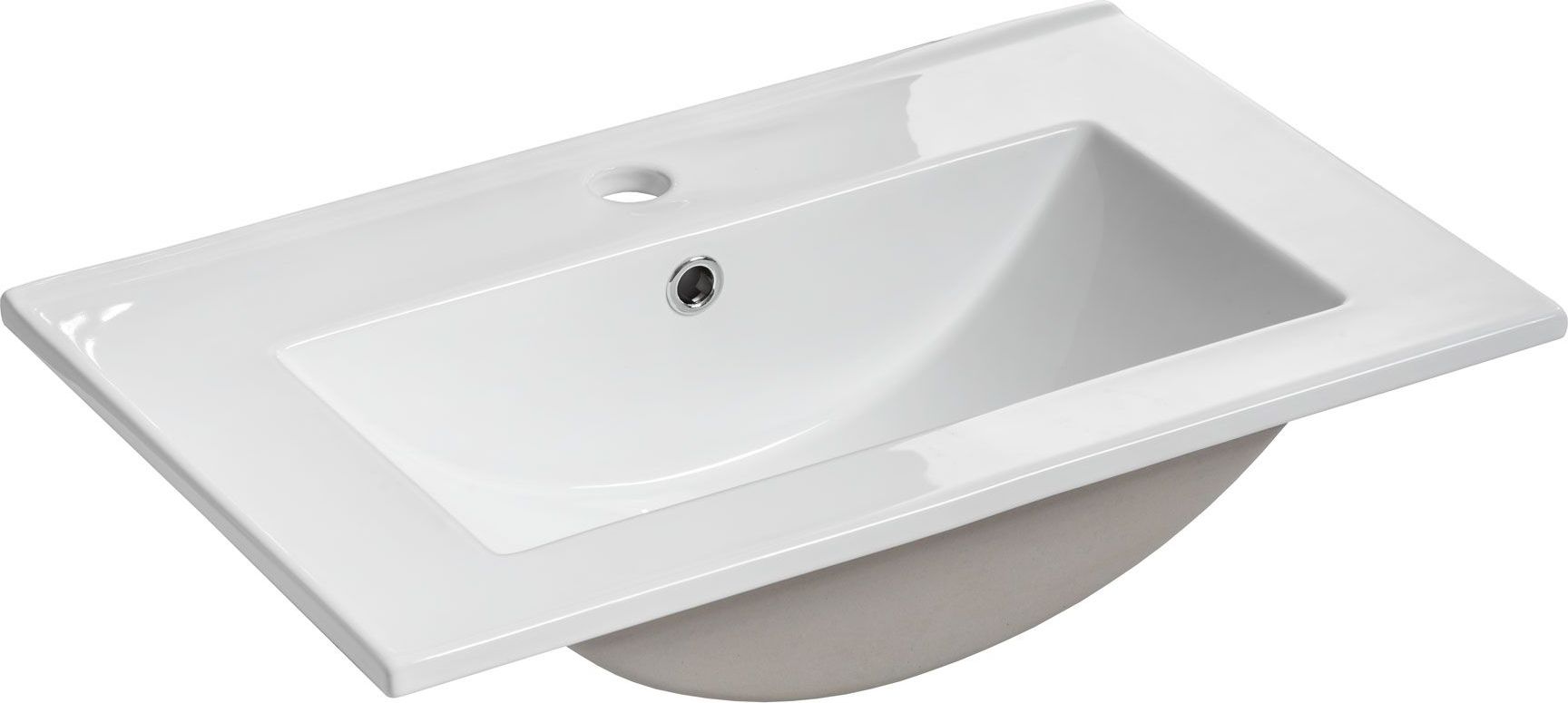 Umywalka Elior Ravos wpuszczana w blat 62cm biała