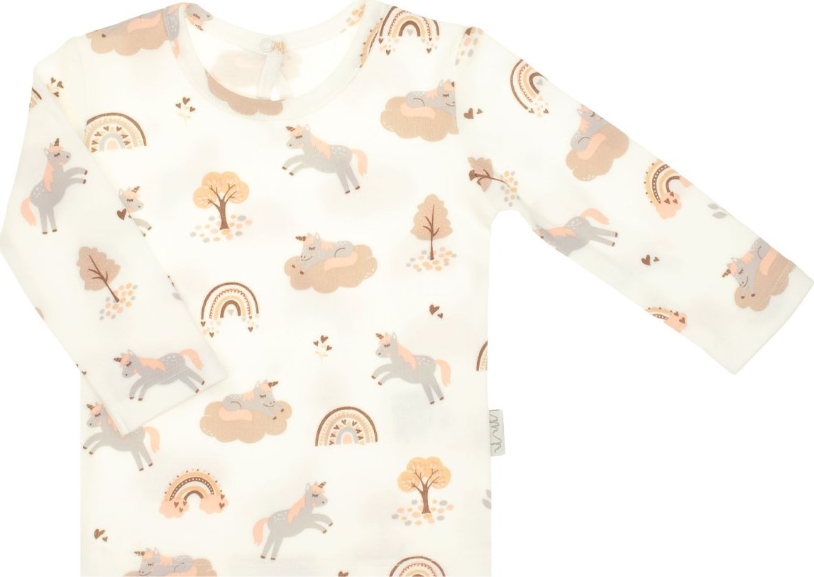 NICOL Bluzka bawełna z długim rękawem dla dziewczynki Nicol Rosy 134