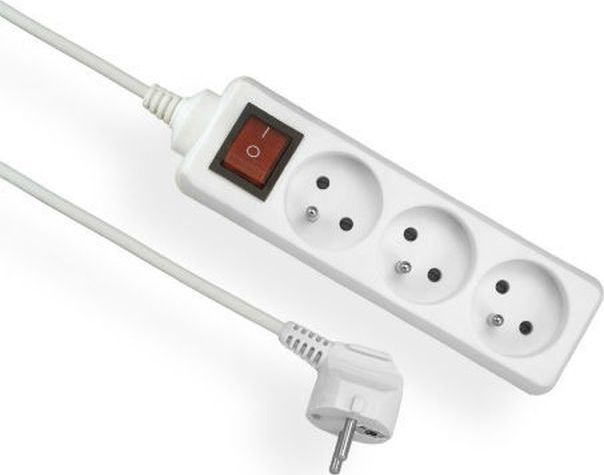 Listwa zasilająca Elgotech 3 gniazda 5 m biała (EPS-305W)