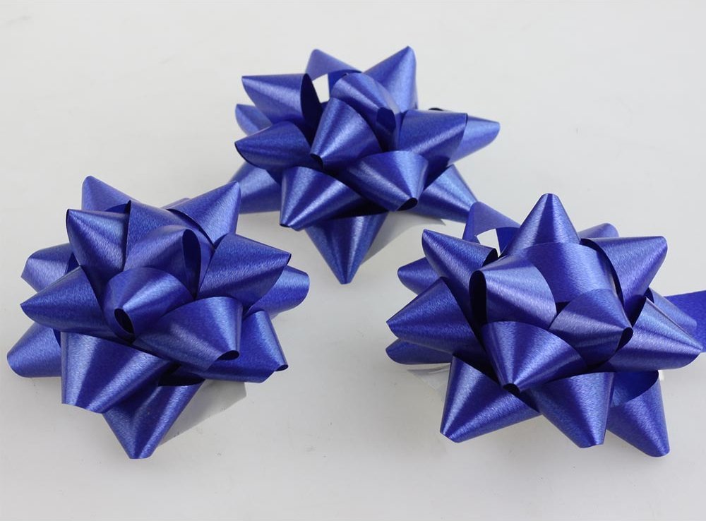 Fastima Rozetka KOKARDA do prezentów 3szt. 7cm Granatowa K14