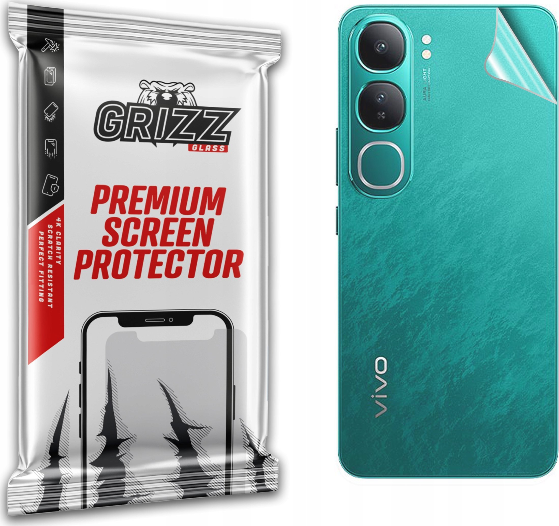 Folia na tył GrizzGlass SatinSkin do Vivo Y300