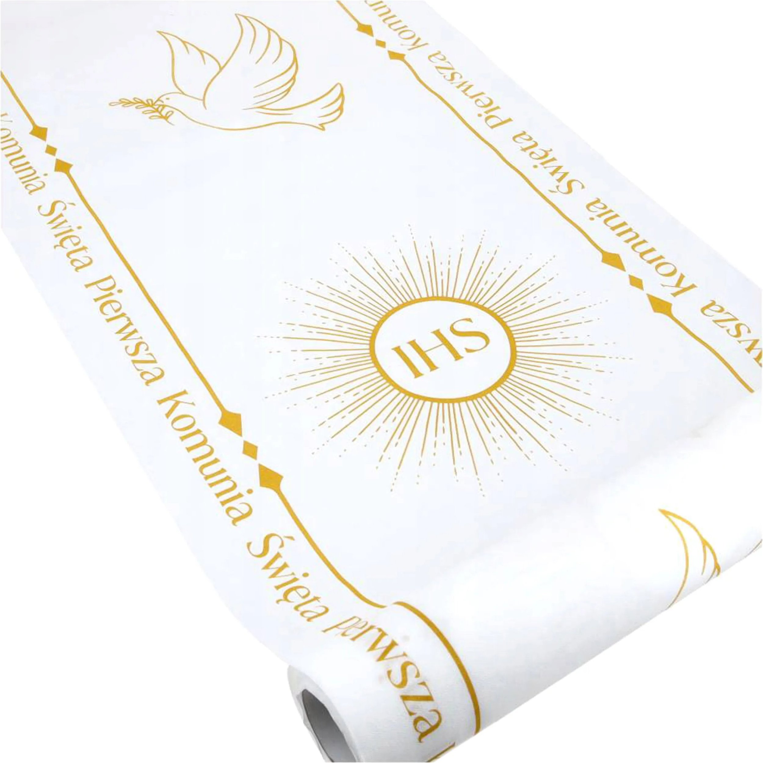 Bieżnik Komunijny Dekoracja Na Stół Ozdoby Stołu Na Komunię Świętą 5m 40cm