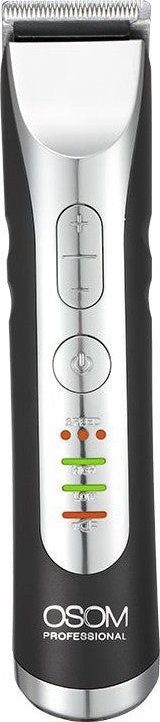 GTV OSOM Professional Hair Trimmer Profesionali plaukų kantavimo mašinėlė - trimeris, LiFePo4 baterija, 100-240 V, 50/60 Hz, pilkos spalvos