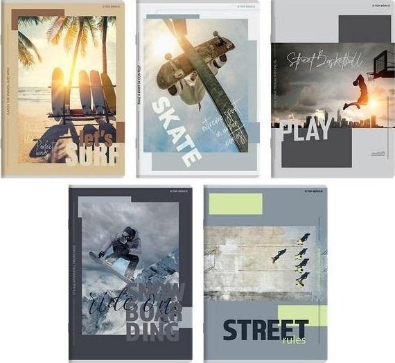 Zeszyt A5/60K linia Poster (10szt) TOP2000