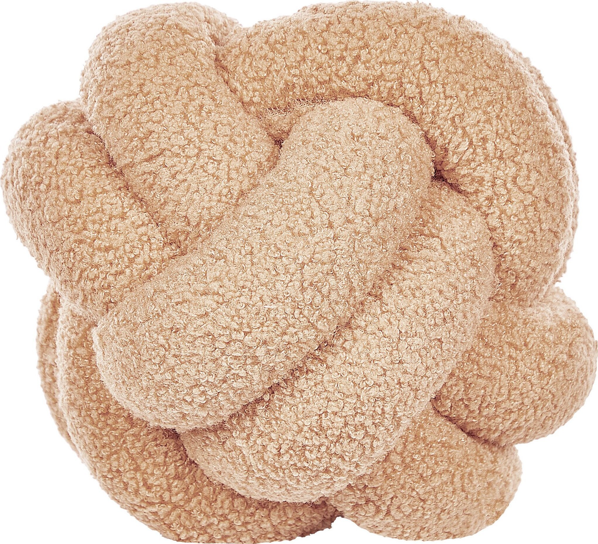 Beliani Poduszka dekoracyjna Boucle Piaskowy MALNI