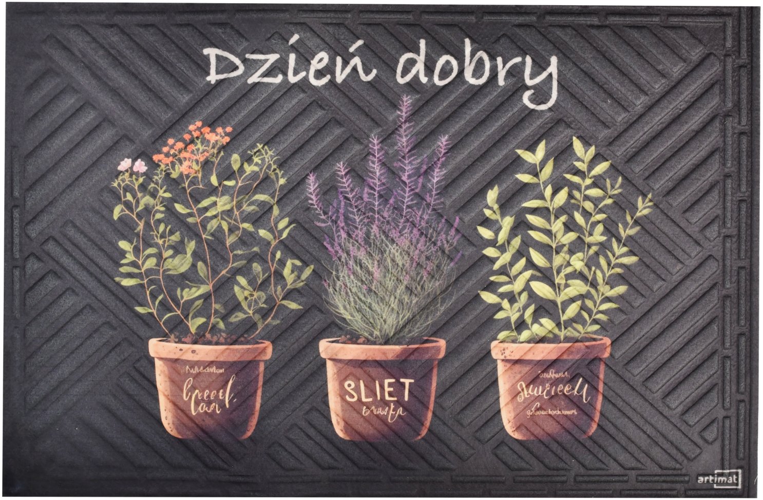 Wycieraczka materiałowa zioła 40x60 cm