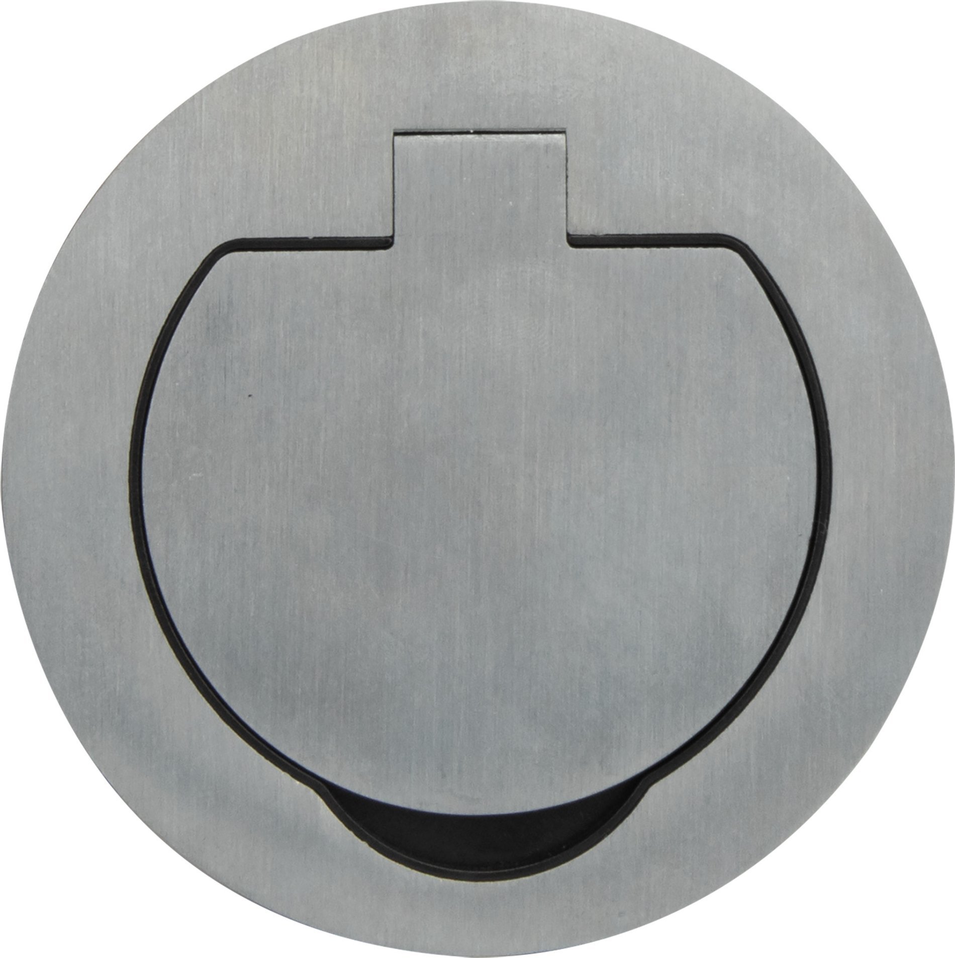 Orno Hermetyczne gniazdo elektryczne okrągłe, IP55, szczotkowane aluminium