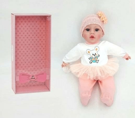 Adar Lalka bobas 40cm ze smoczkiem, dźwiękiem 544406-560161