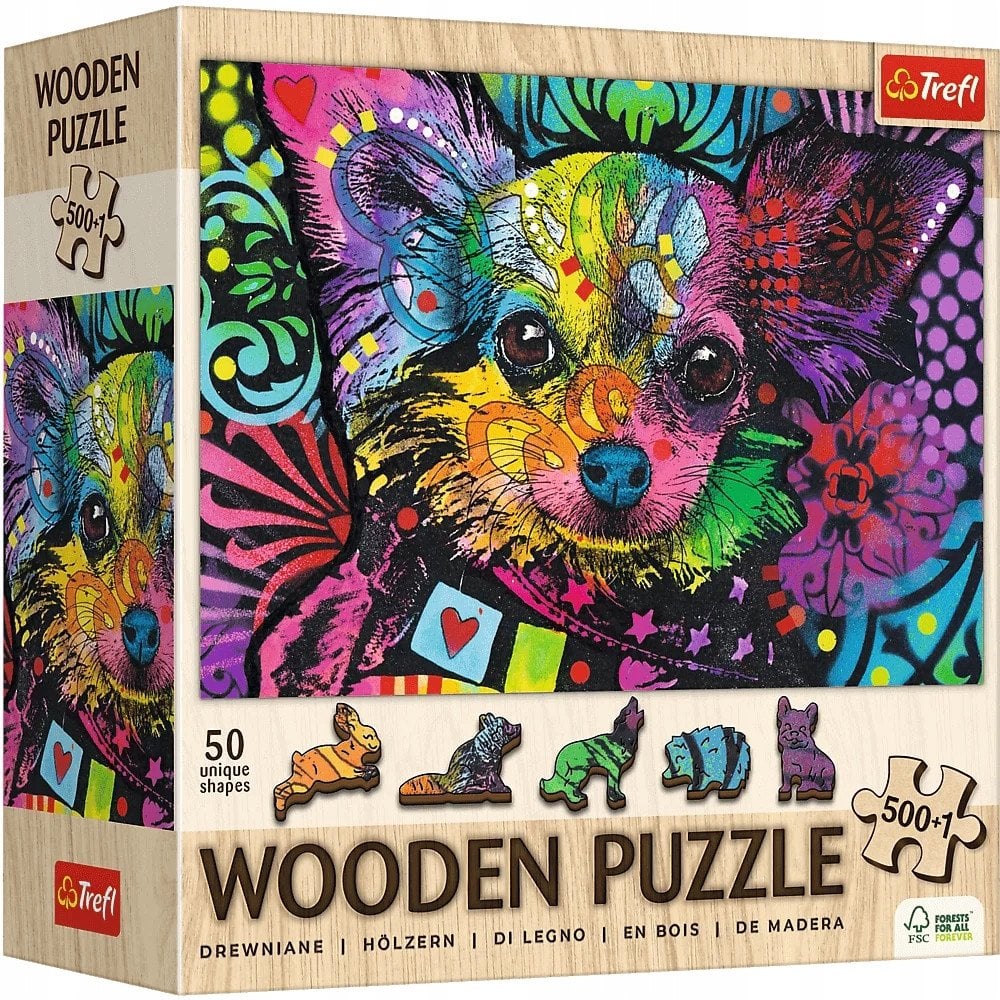 PUZZLE DREW 501EL TREFL KOLOROWY SZCZENIAK PUD6