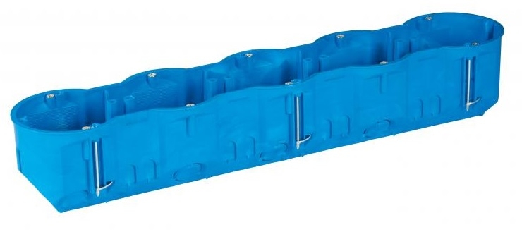 Simet Puszka podtynkowa 5-krotna P5x60D 60mm regips głęboka niebieska - 32099203