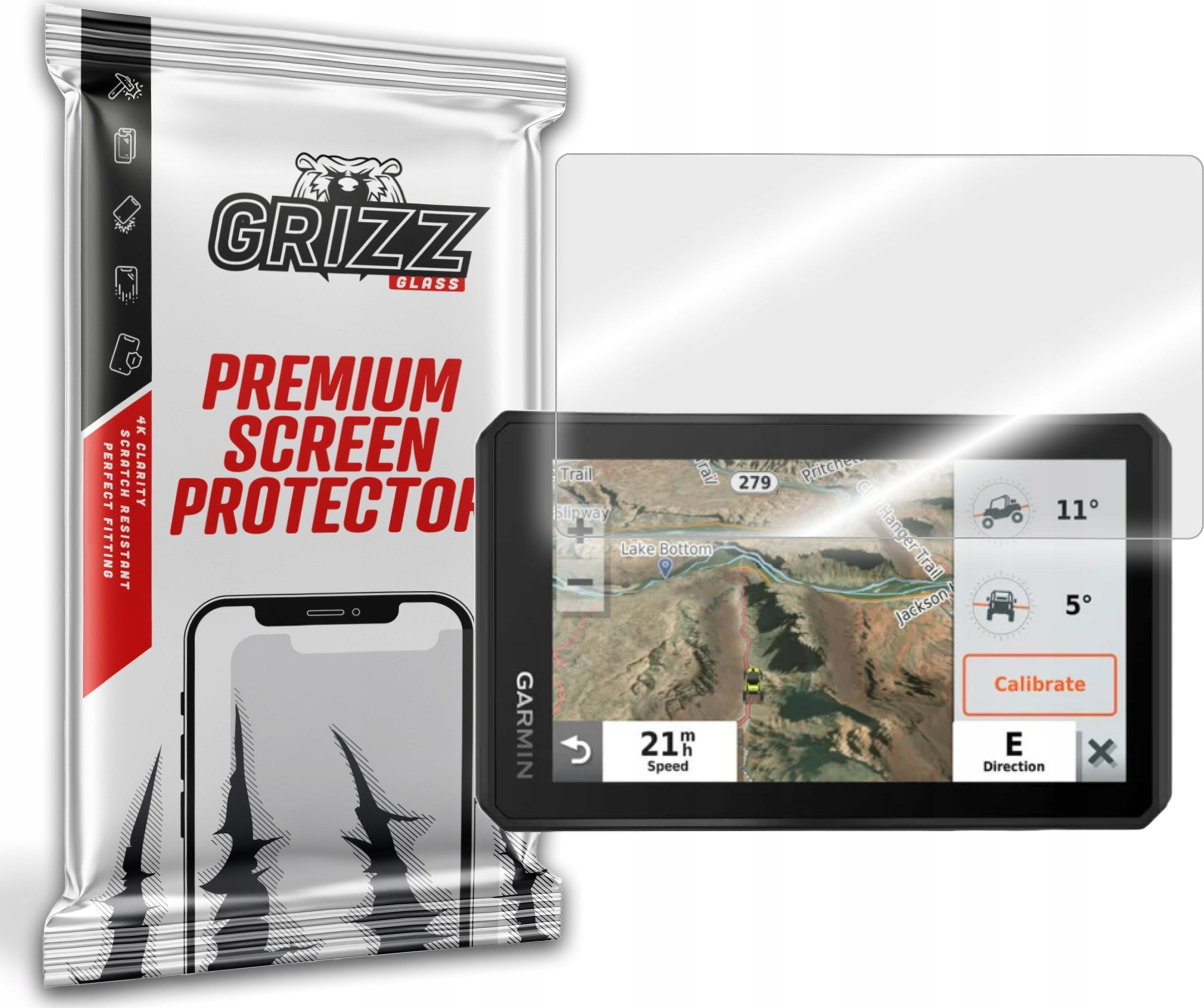 GrizzGlass Szkło hybrydowe GrizzGlass HybridGlass Garmin Tread Base Edition