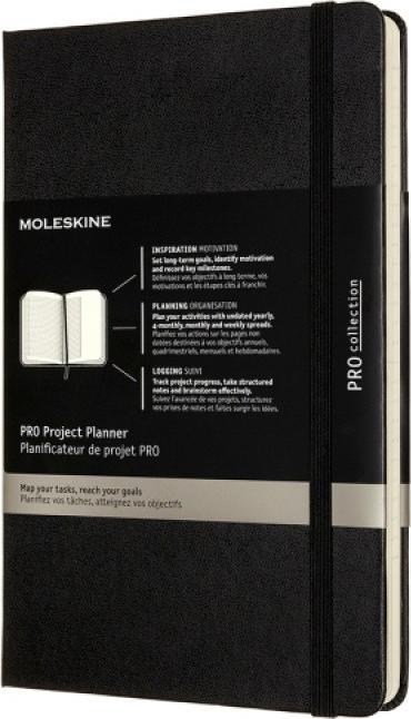 Moleskine Notes MOLESKINE PRO Project Planner L (13x21 cm) twarda oprawa, czarny