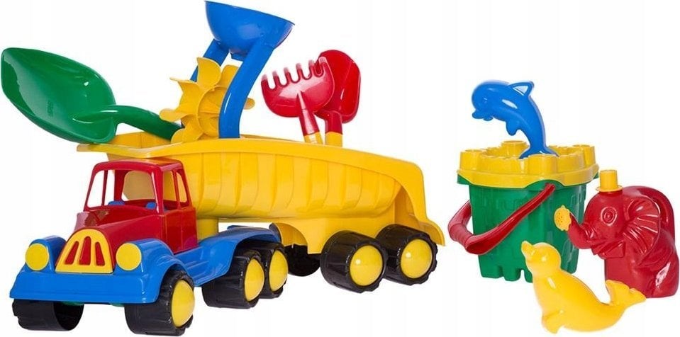 Teka Samochód z naczep± z wiaderkiem zamek