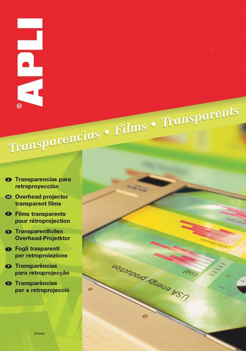 Apli FOLIA A4 DO RZUT 210X297MM /KSERO/ 100SZT AP859