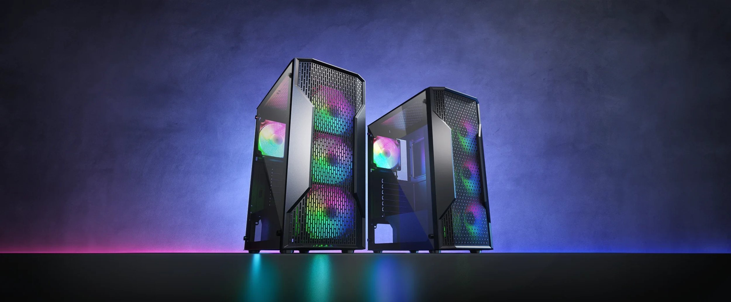 COUGAR MX110 RGB PC Case, Mid tower, Black