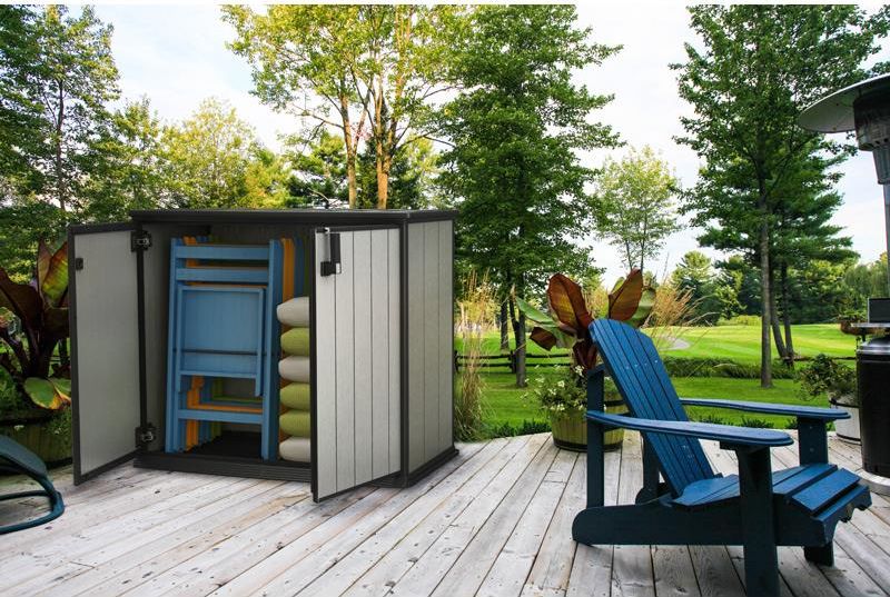 Szafa ogrodowa Keter Schowek ogrodowy Curver Keter PATIO STORE szarobrązowy