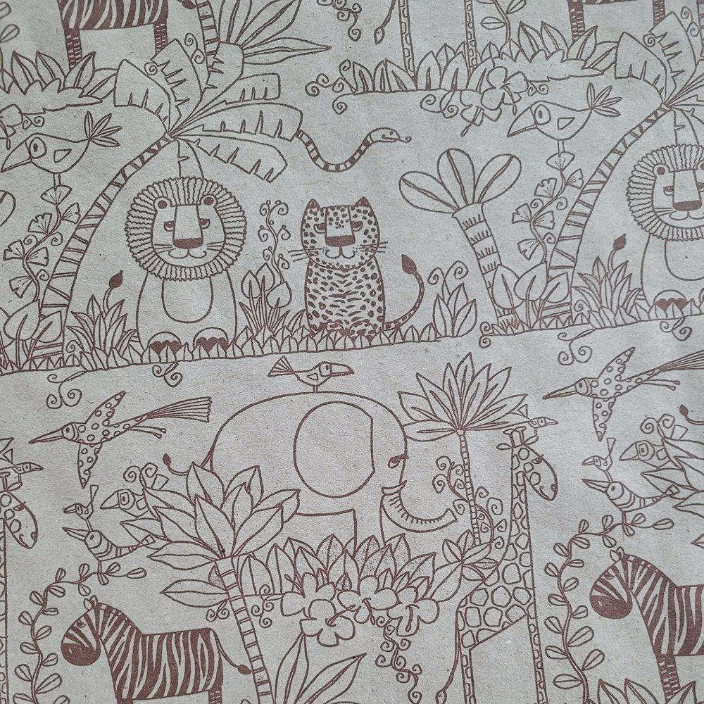 Fastima Papier zwierzaki do pakowania 57cmx2m 2m369