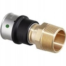 Ksztaltka przejsciowa GZ 20 x 1/2 braz / blyszczacy