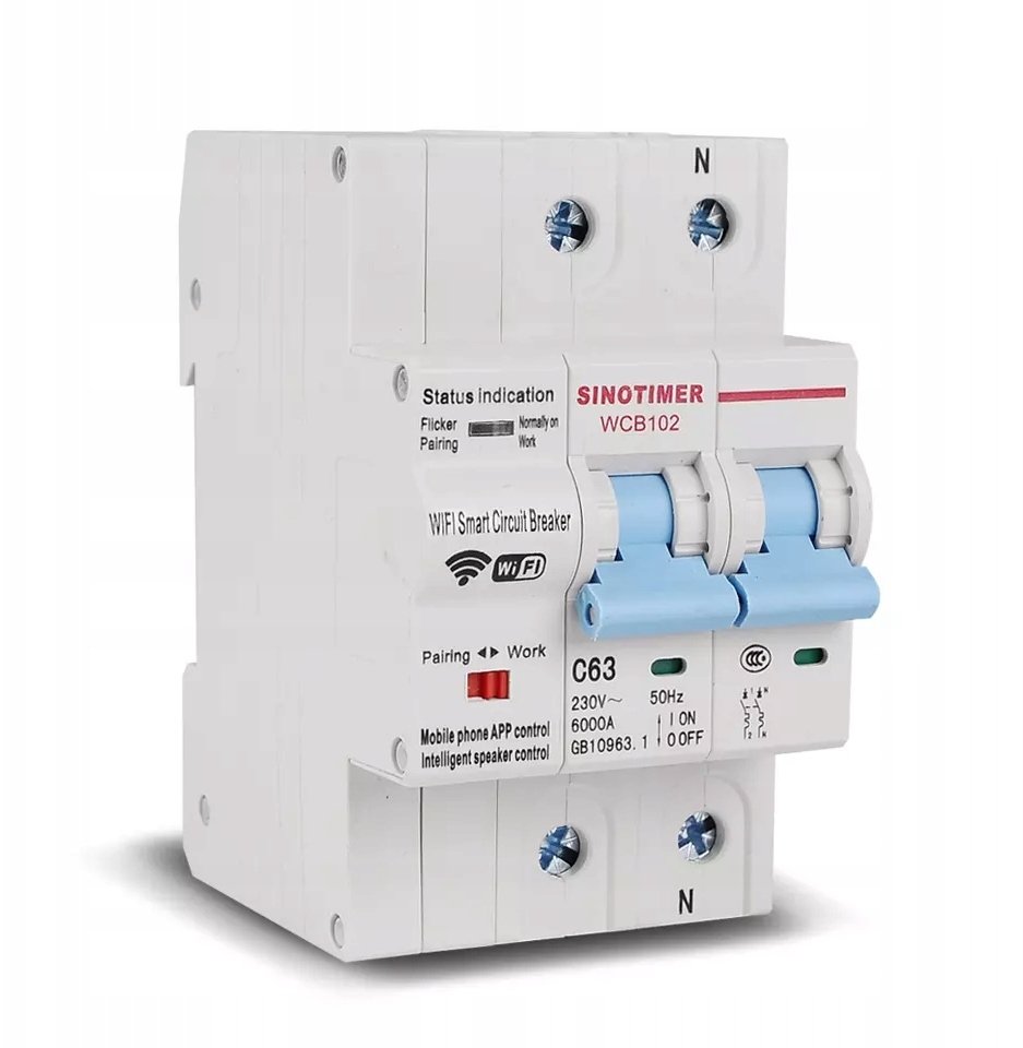 Wyłącznik nadprądowy / bezpiecznik - WiFi 2P