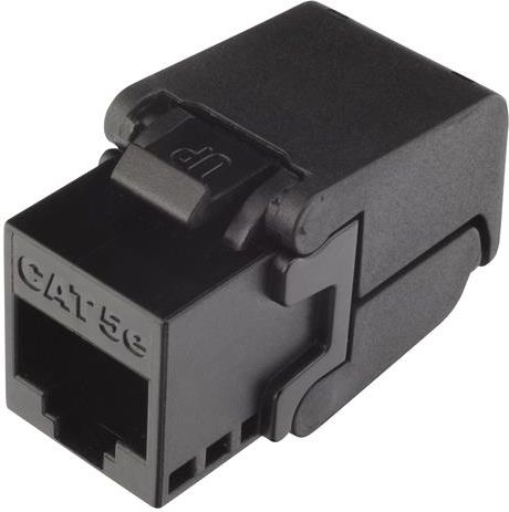 Solarix Keystone CAT5e UTP RJ45 czarny samogwintująca SXKJ-5E-UTP-BK-SA