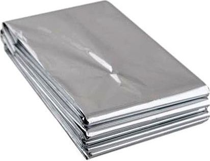 Athletic Koc ratunkowy - termiczny 130x210 CM Srebrny