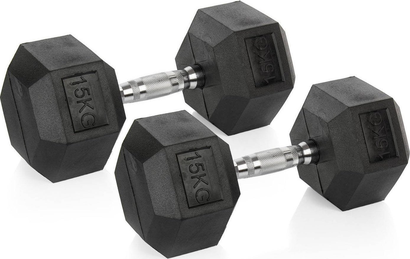 Vivo Zestaw hantli Hexagonalnych Vivo 2 x 15 kg Uniwersalny