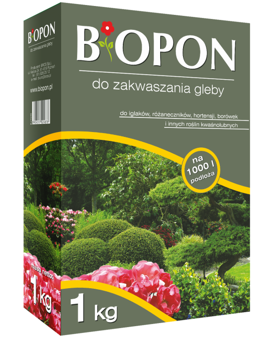 Biopon Nawóz granulowany do zakwaszania gleby 1kg (1173)