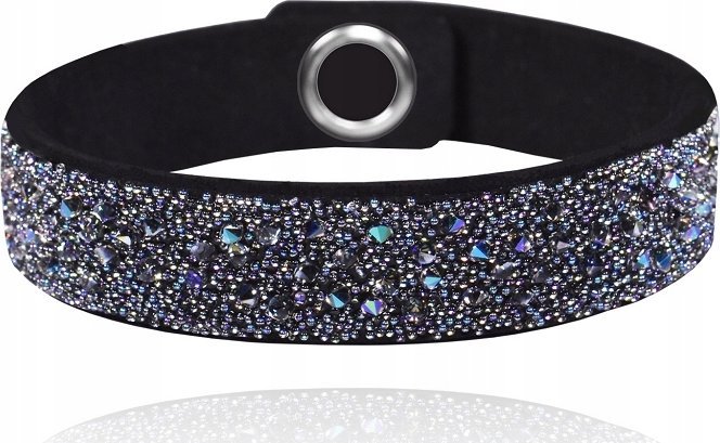 Radziszewska Jewellery Bransoletka ALCANTARA kryształki DEDYKACJA GRATIS