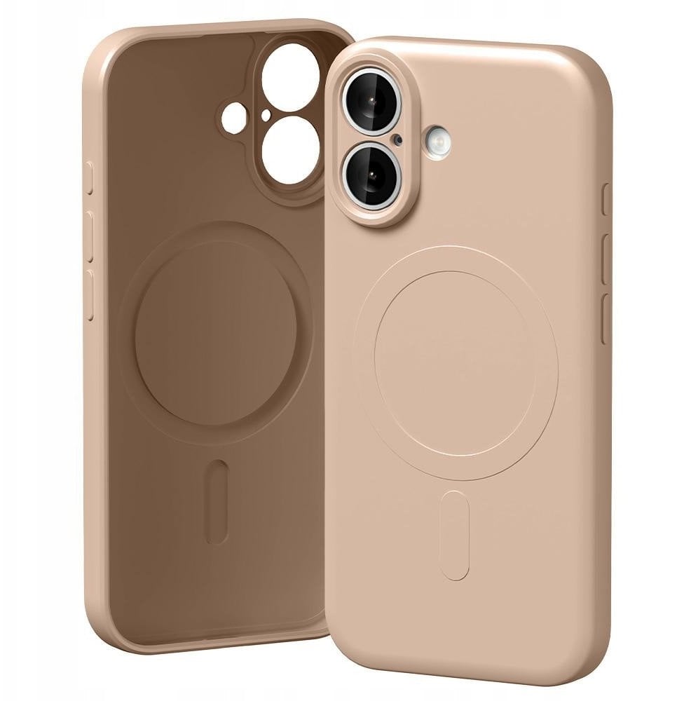 Etui Mercury Semi-Silicone MagSafe do iPhone 17 różowo-piaskowy