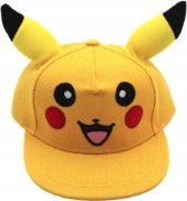 czapka z daszkiem pikachu kreskówka przeciwsłoneczna żółta dla dzieci