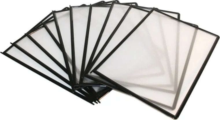 Stickn Registerlomme QuickLoad A4 czarny system rejestracji HD 10szt