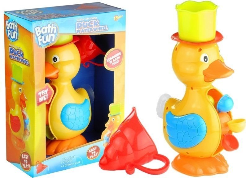 LeanToys Kaczuszka Fontanna Kołowrotek Do Kąpieli w Wannie