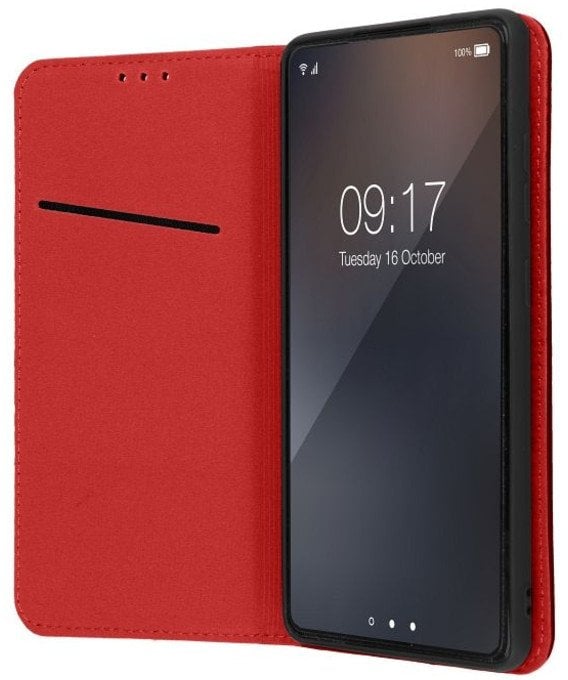 Kabura SMART PRO Book skórzana do XIAOMI Redmi 15C bordowy