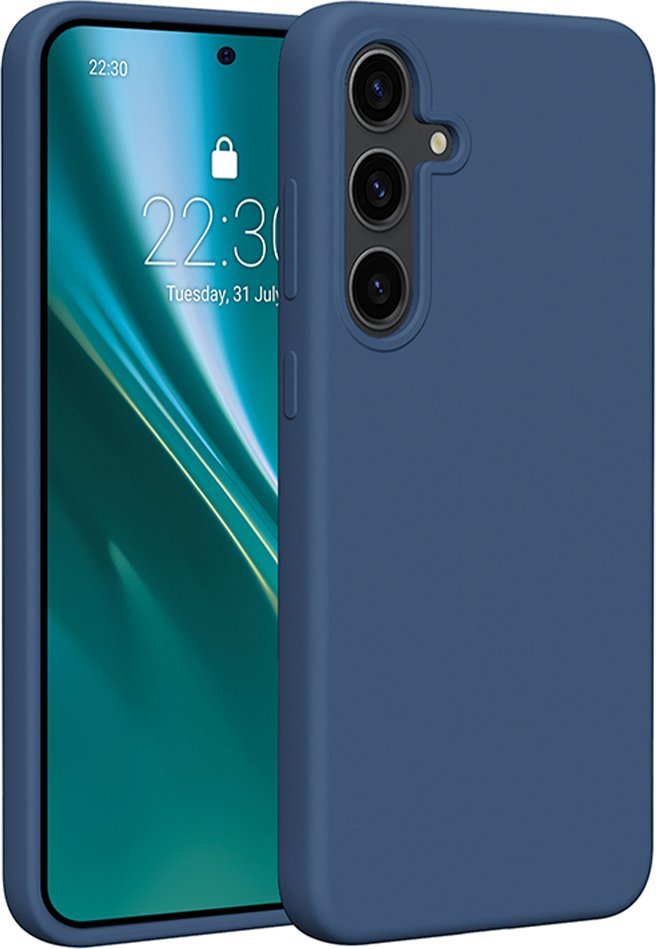 Etteri Nakładka Etteri Silicone Case do Samsung Galaxy S24 Plus ciemnoniebieska