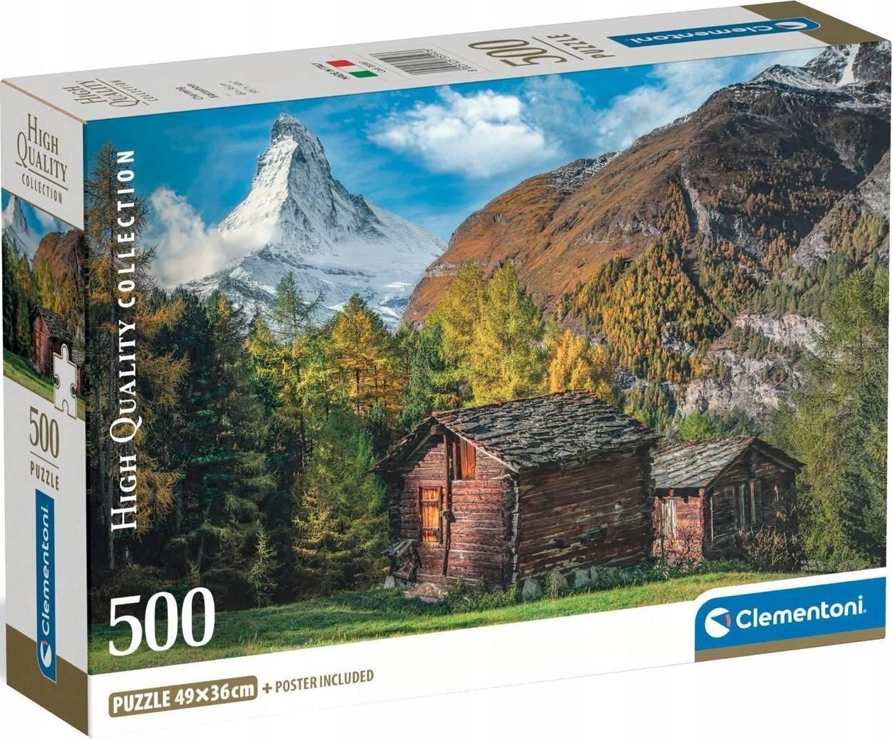Clementoni Puzzle Compact Charming Matterhorn 500 elementów (35597)