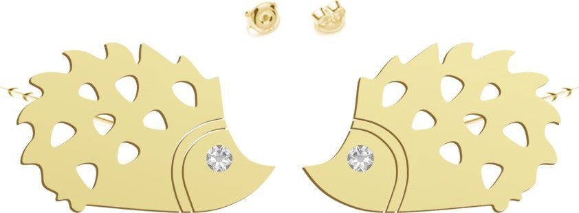 Radziszewska Jewellery Kolczyki Pozłacane Jeżyki