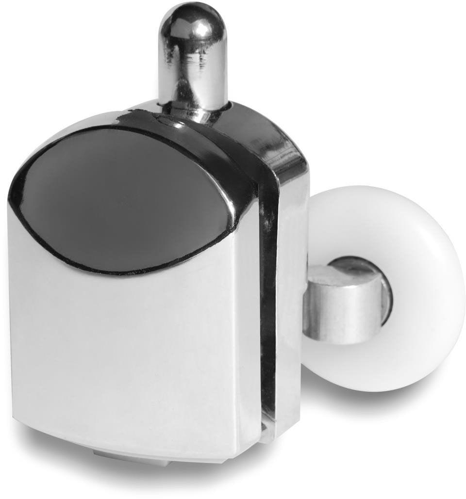 DOUBLE LOWER ROLLERS 25MM CHROME 2PCS