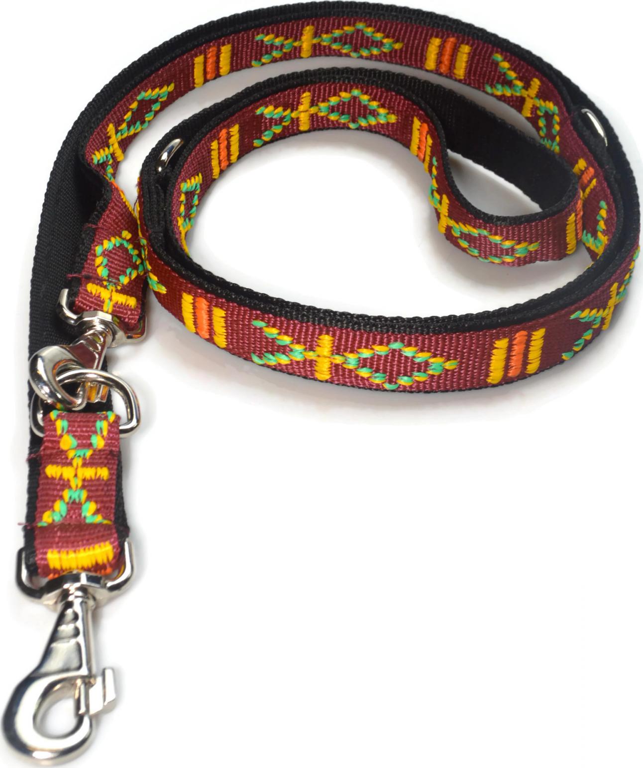 Alizoo Smycz podwójna indiańska dla dużego psa 30mm/220cm - ALIZOO