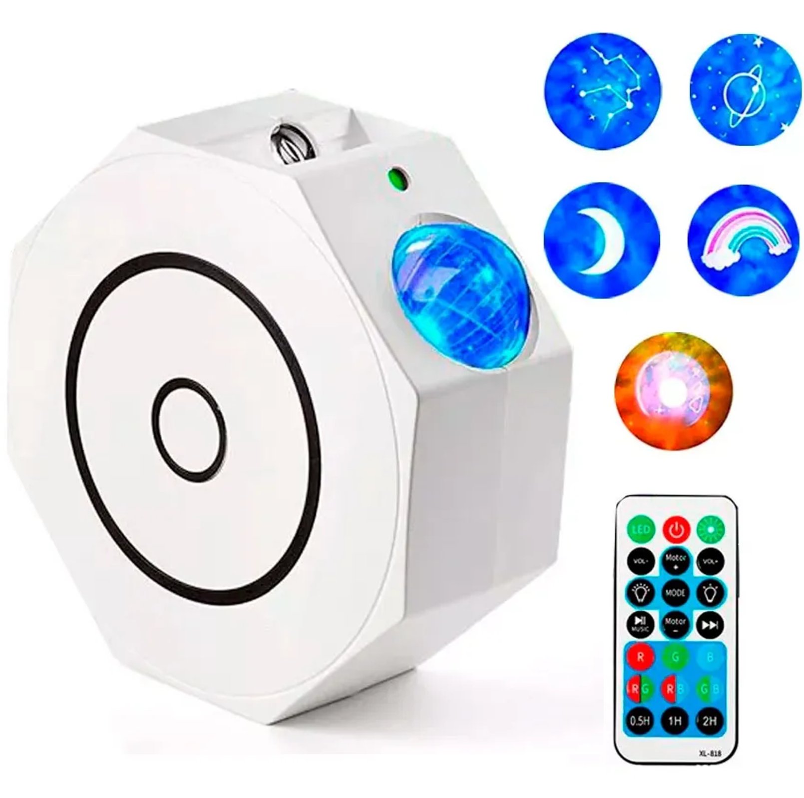 PROJEKTOR GWIAZD NIEBA LAMPKA NOCNA RZUTNIK LASEROWY DLA DZIECI 3D + PILOT