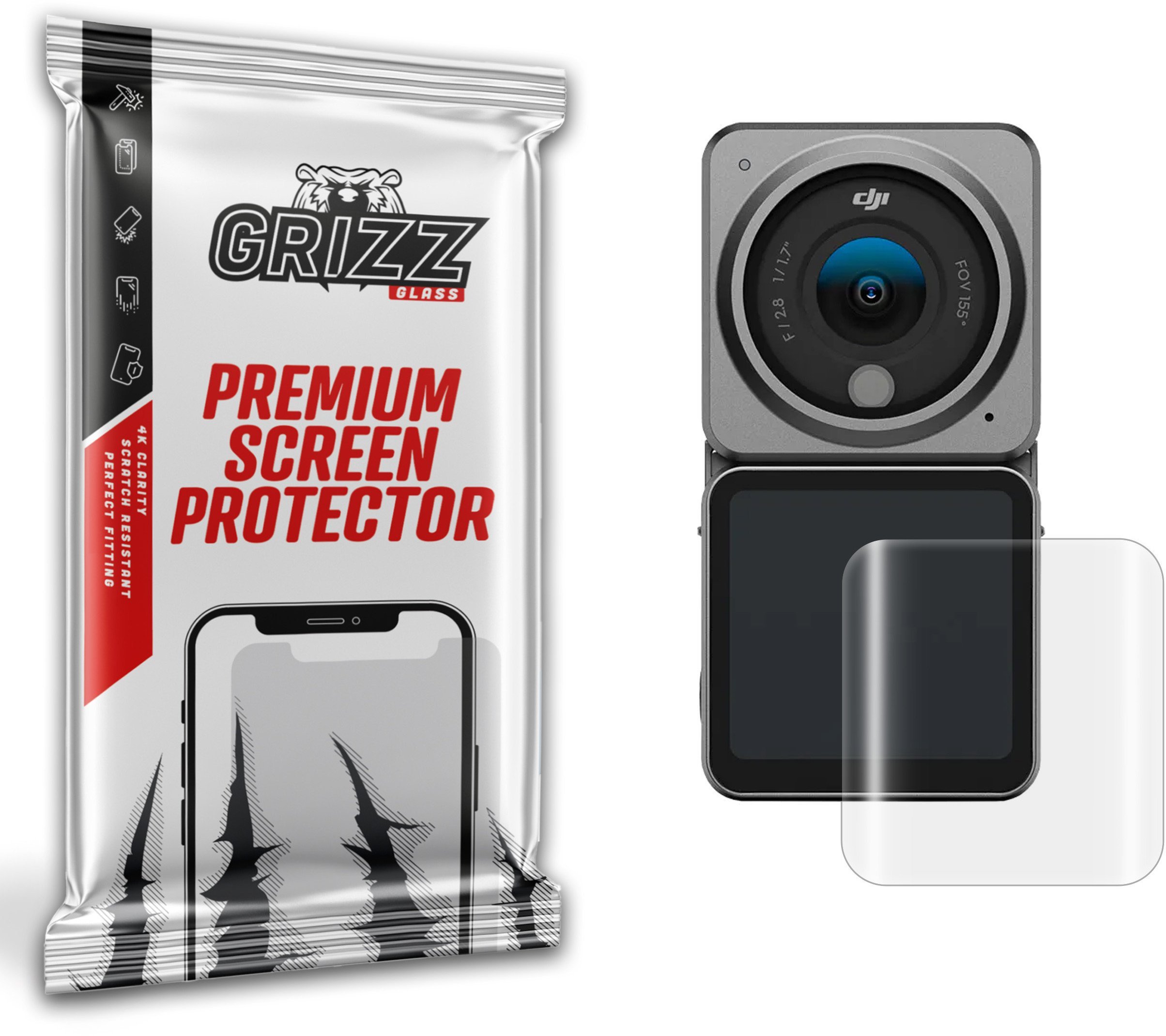 Folia hydrożelowa GrizzGlass Hydrofilm do DJI Action 2