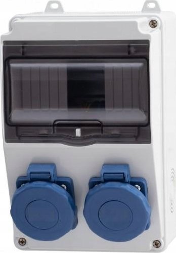 F-Elektro Rozdzielnica LAGO IP65 7M - gniazda 2x230V