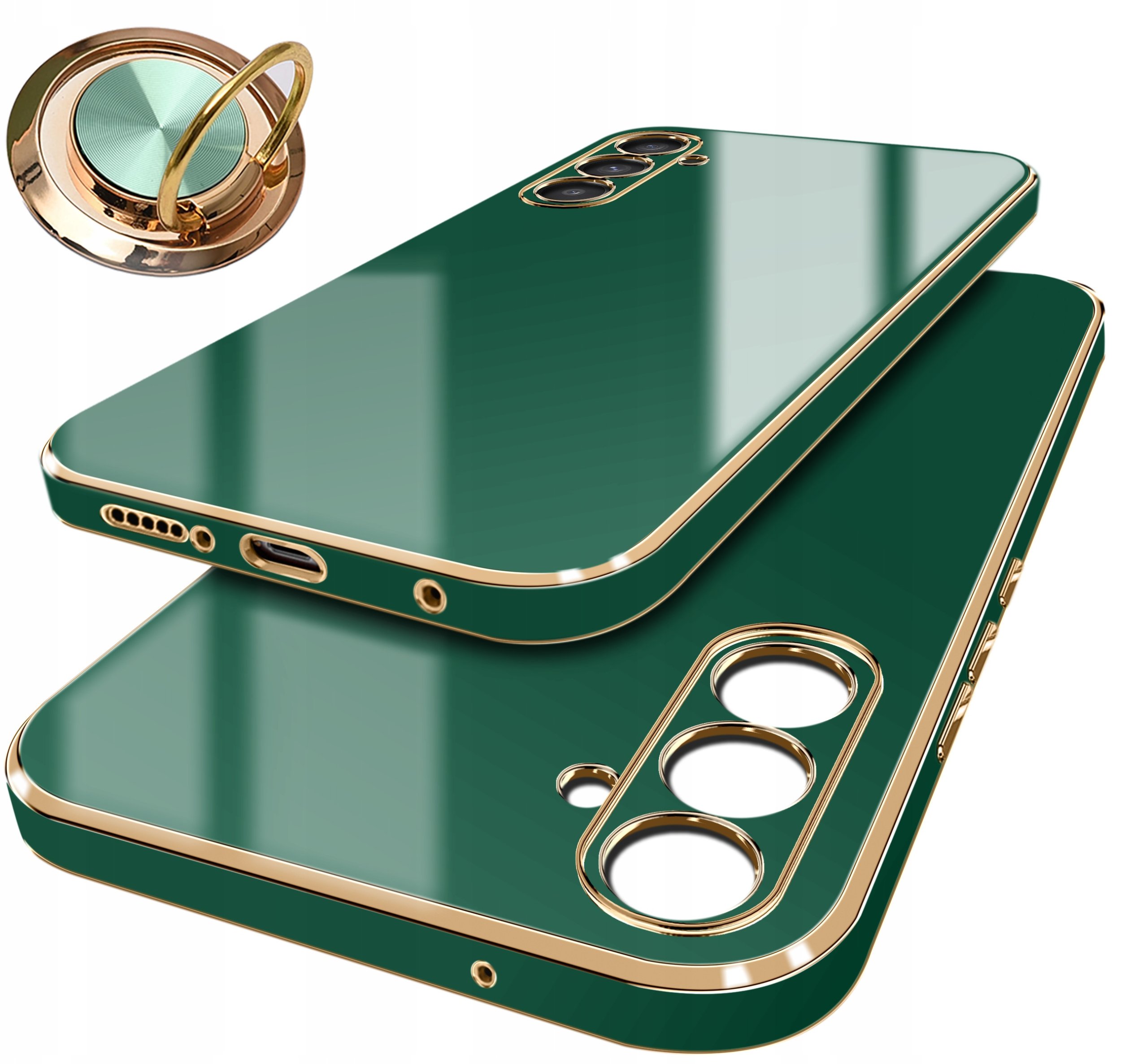 Etui do Samsung Galaxy S23 FE GLAMOUR CASE PLECKI + Szkło OCHRONNE 9H