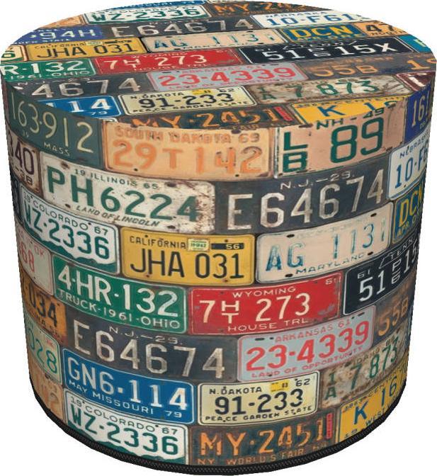 Bertoni-arco Okrągła pufa dekoracyjna - FREEWAY