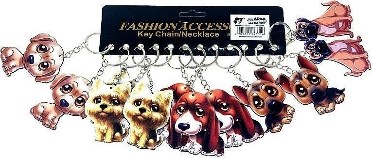 Brelok plastikowy piesek (12szt)