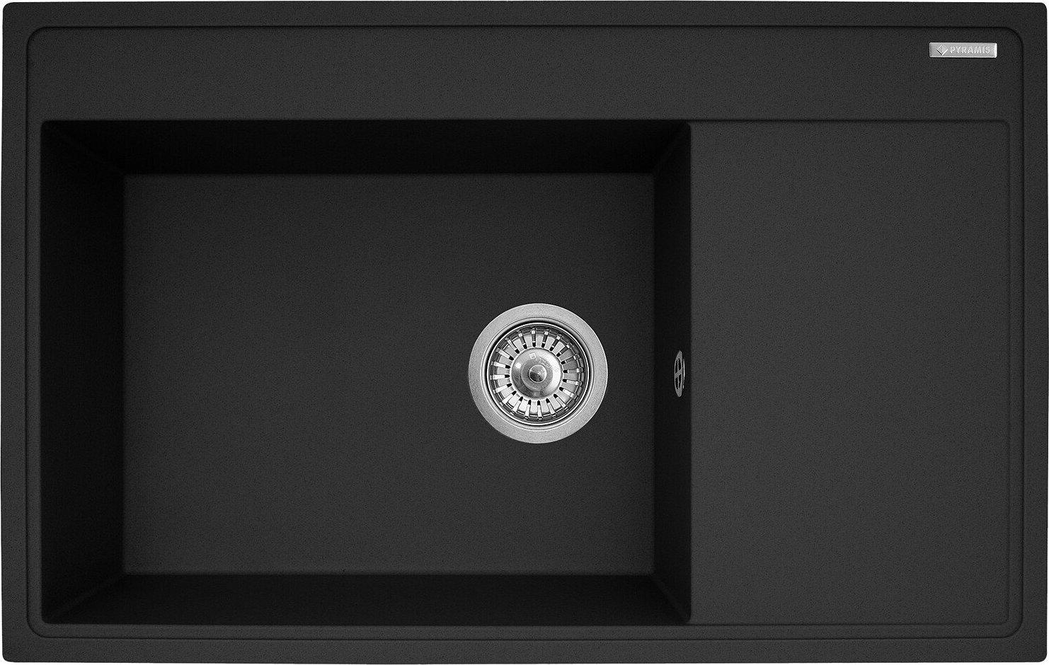 Zlewozmywak Pyramis Zlew Pyramis CAMEA 79x50 1B 1D L Volcano