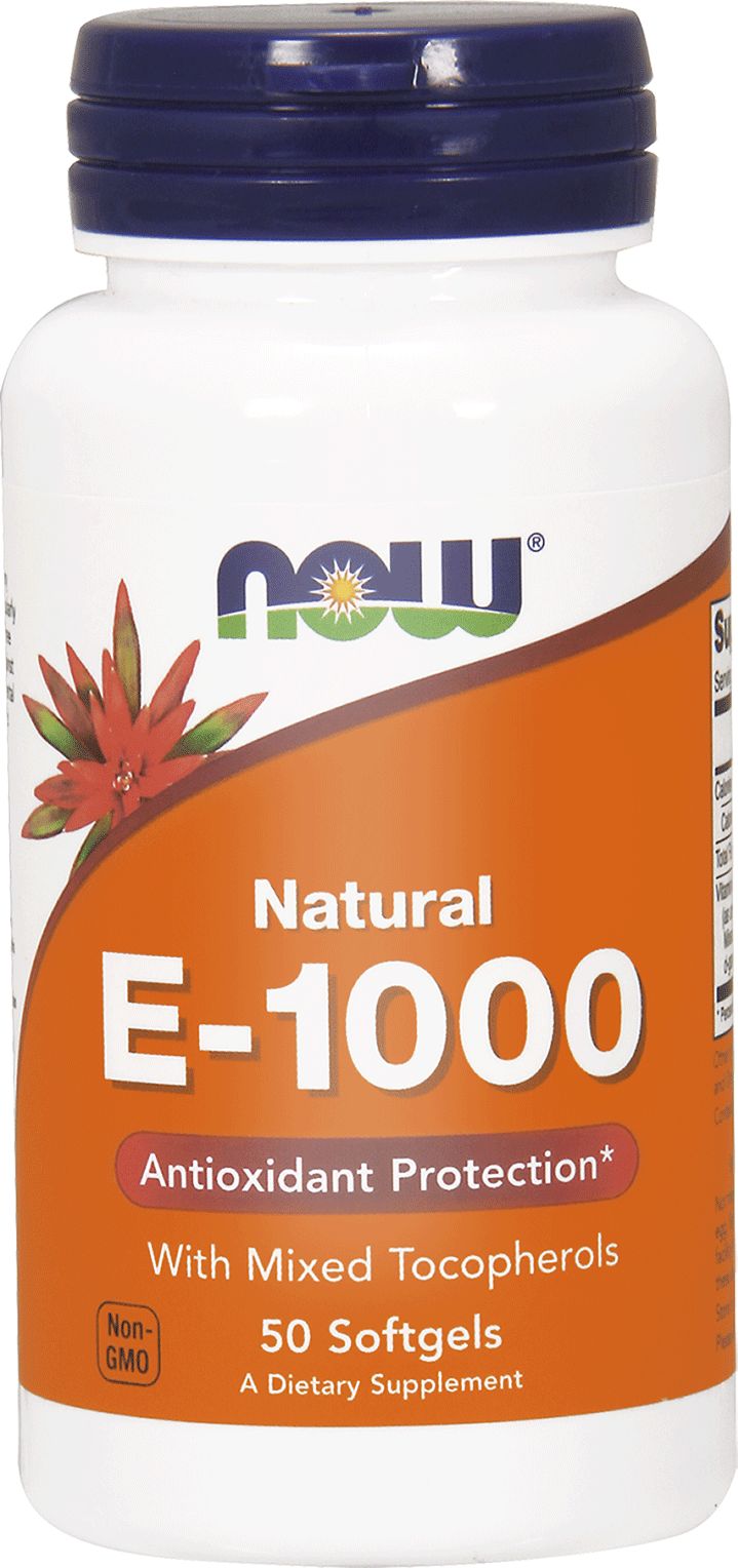 NOW Witamina E-1000 IU Mixed Tocopherols 100 kapsułek